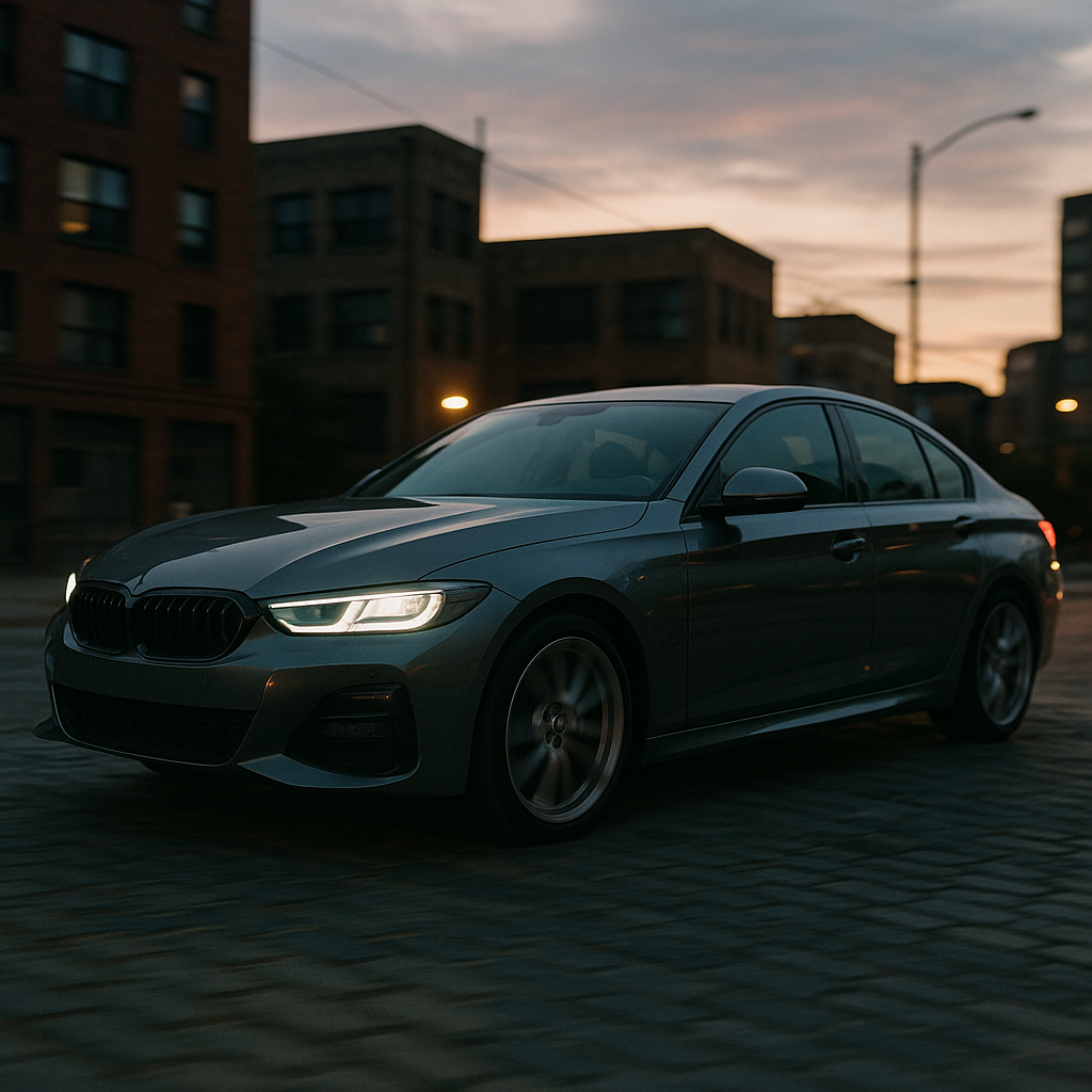 Sporty saloon gliding smoothly over rough roads thanks to constant curve damping suspension