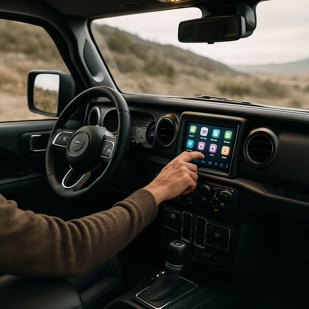 4x4 interior with tech-focused modern 4x4 upgrades to the dashboard and infotainment