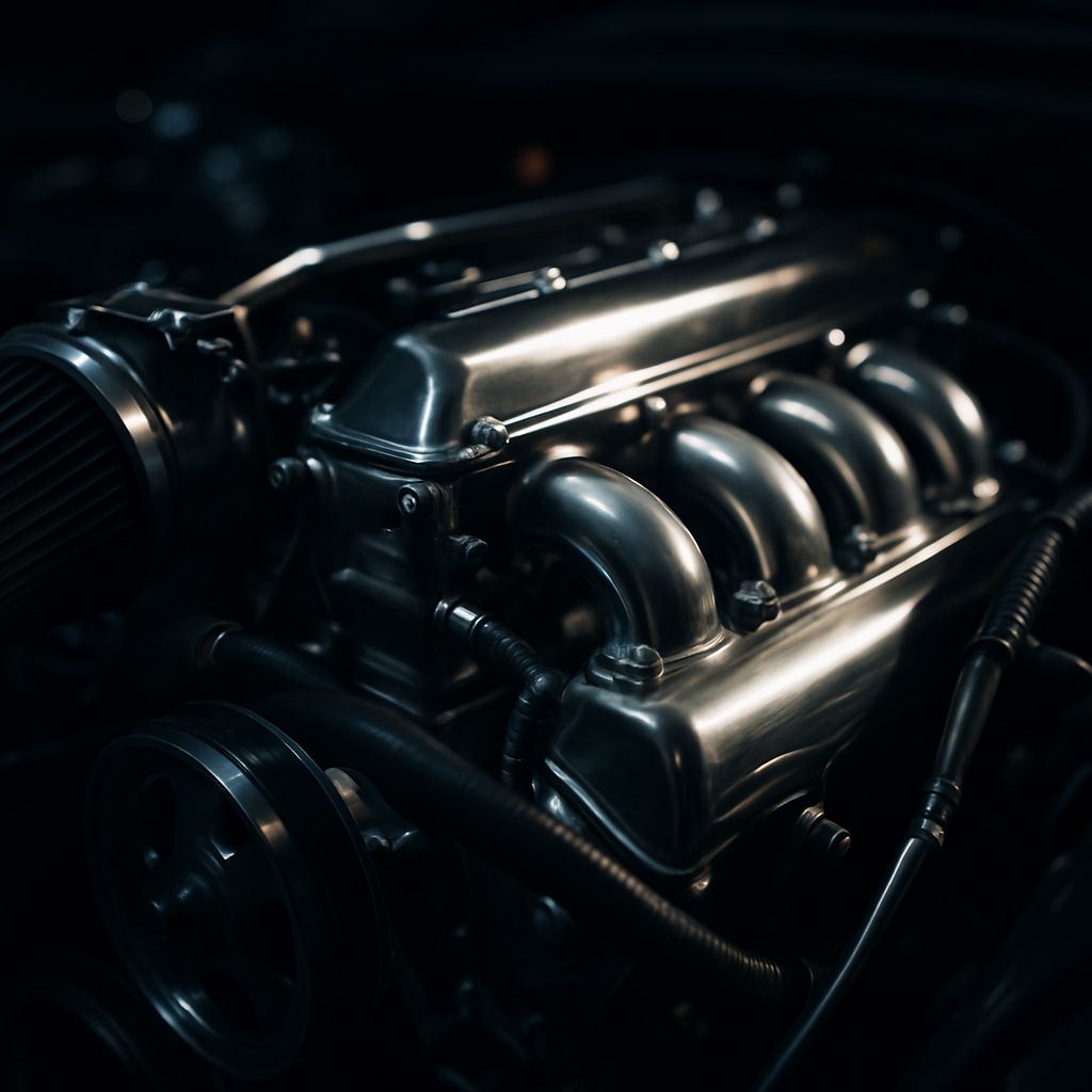 Close-up of a combustion engine showcasing the technology at stake in the synthetic e-fuel cars UK debate