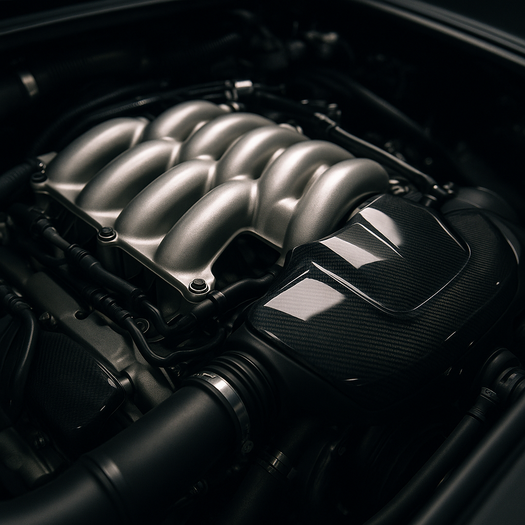 Porsche 718 GTS 4.0 flat-six engine bay detail, one of the most sought-after petrol collector cars